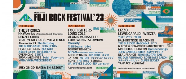 ※FUJI ROCK FESTIVAL '23公式サイトより抜粋